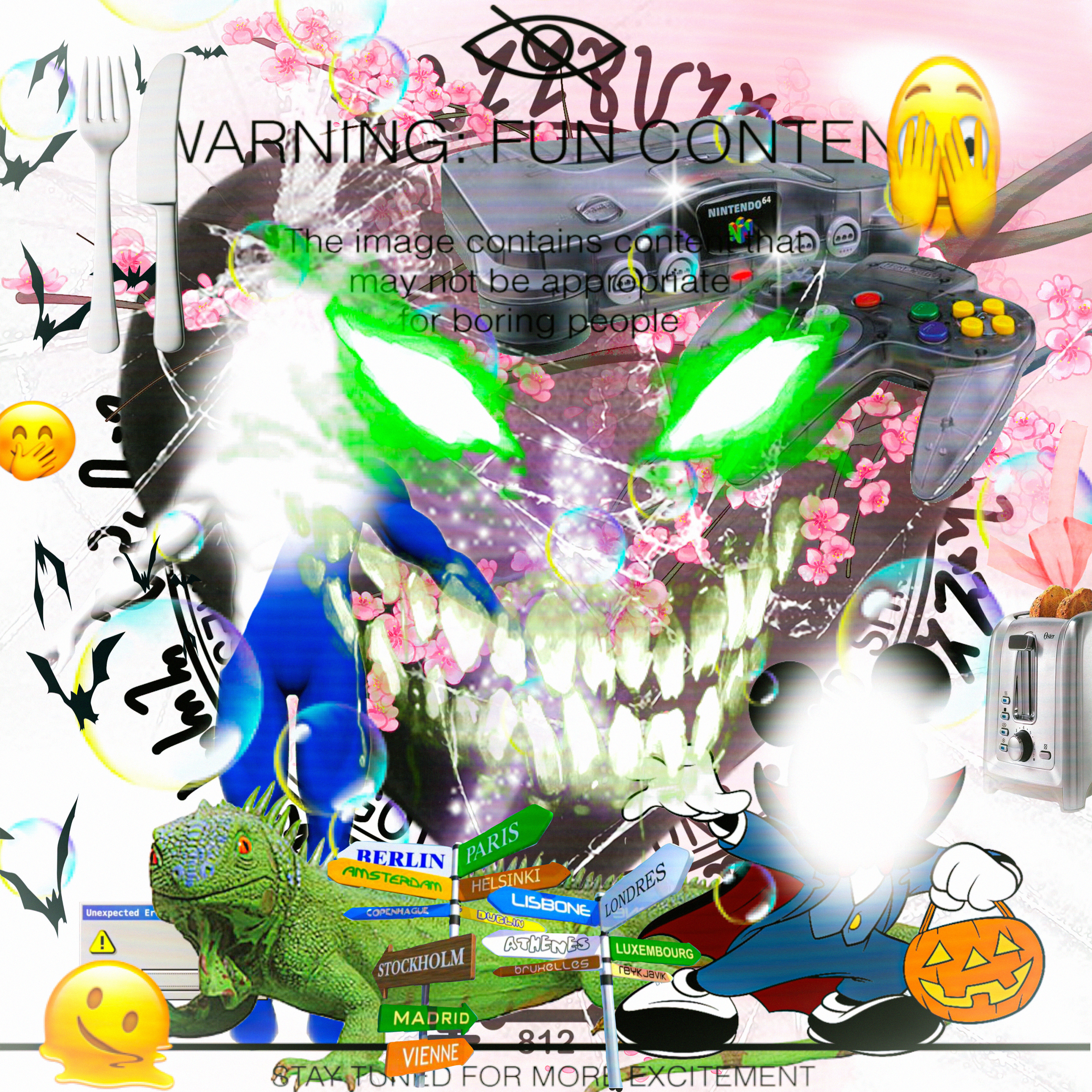 Nik Pepsi 2022 Tv digital image as part of triptych